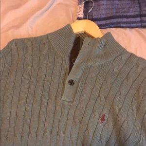Cashmere Polo 1/4 sweater